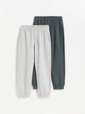Reserved - Bawełniane joggery 2 pack - ciemnoszary