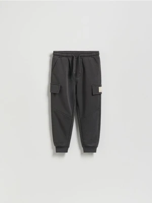 Reserved - Bawełniane joggery - ciemnoszary