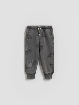 Reserved - Bawełniane joggery - czarny