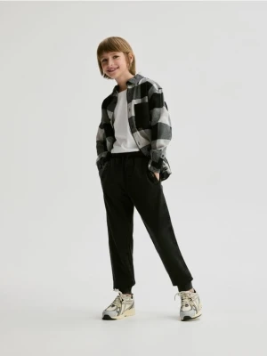 Reserved - Bawełniane joggery - czarny