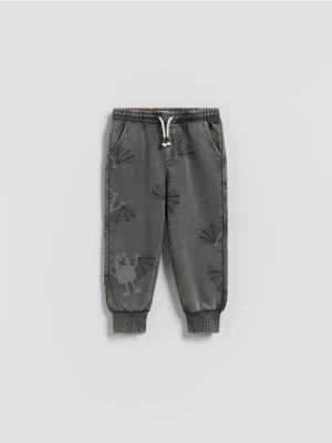 Reserved - Bawełniane joggery - czarny