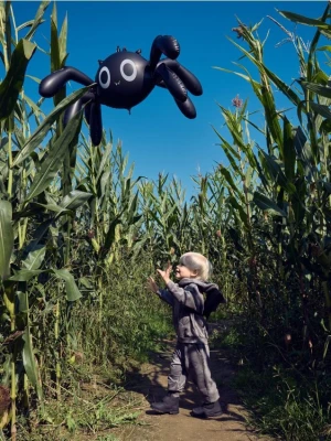 Reserved - Bawełniane joggery - czarny