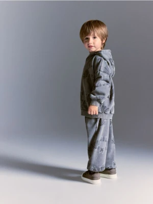 Reserved - Bawełniane joggery - czarny