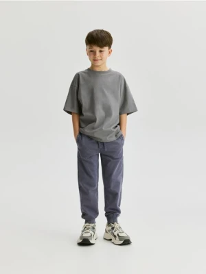 Reserved - Bawełniane joggery - fioletowy