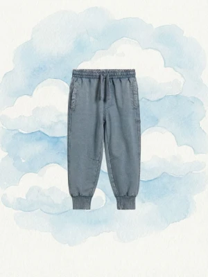 Reserved - Bawełniane joggery - granatowy