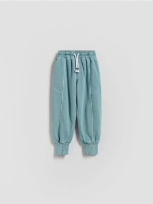 Reserved - Bawełniane joggery - jasnoniebieski