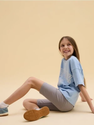 Reserved - Bawełniane kolarki - jasnoszary