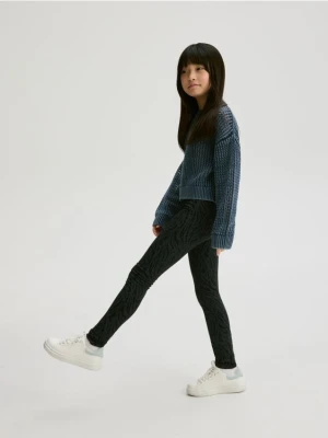 Reserved - Bawełniane legginsy 2 pack - czarny