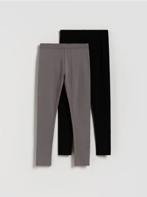 Reserved - Bawełniane legginsy 2 pack - wielobarwny