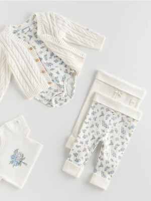 Reserved - Bawełniane legginsy 2 pack - wielobarwny