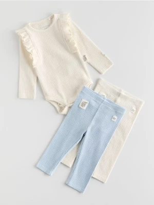 Reserved - Bawełniane legginsy 2 pack - wielobarwny