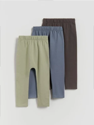 Reserved - Bawełniane legginsy 3 pack - ciemnoszary