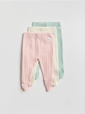 Reserved - Bawełniane legginsy 3 pack - wielobarwny
