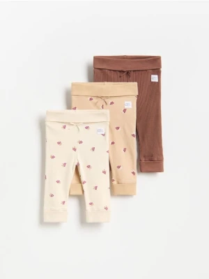 Reserved - Bawełniane legginsy 3 pack - wielobarwny
