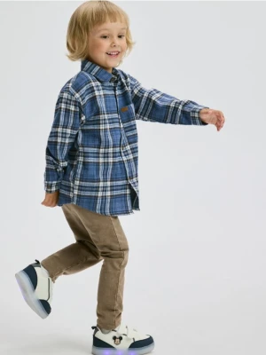 Reserved - Bawełniane legginsy - brązowy