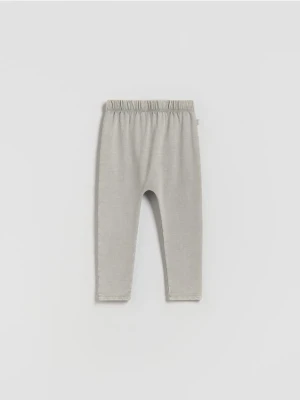 Reserved - Bawełniane legginsy - ciemnoszary
