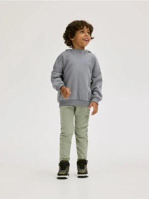 Reserved - Bawełniane legginsy - ciemnozielony