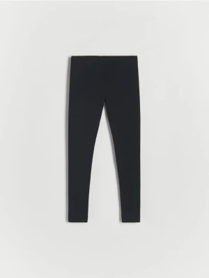 Reserved - Bawełniane legginsy - czarny