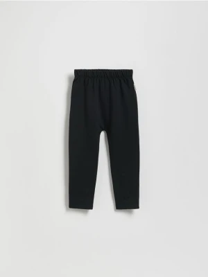 Reserved - Bawełniane legginsy - czarny