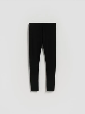 Reserved - Bawełniane legginsy - czarny