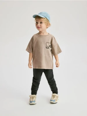 Reserved - Bawełniane legginsy - czarny