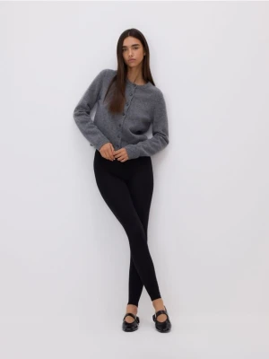 Reserved - Bawełniane legginsy - czarny