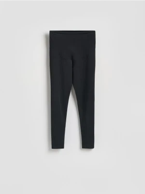Reserved - Bawełniane legginsy - czarny