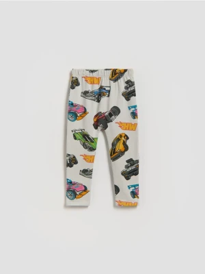 Reserved - Bawełniane legginsy Hot Wheels - jasnoszary