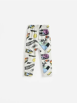 Reserved - Bawełniane legginsy Hot Wheels - jasnoszary