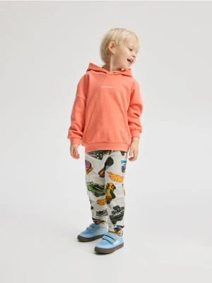 Reserved - Bawełniane legginsy Hot Wheels - jasnoszary