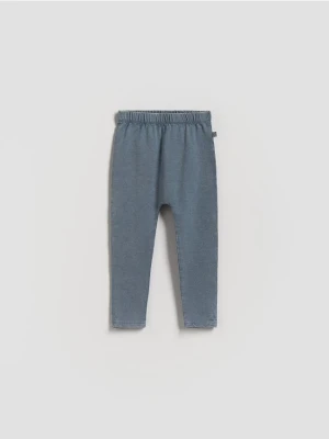 Reserved - Bawełniane legginsy - niebieski