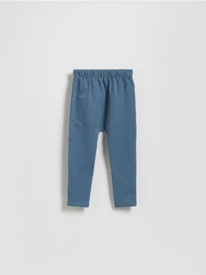Reserved - Bawełniane legginsy - niebieski