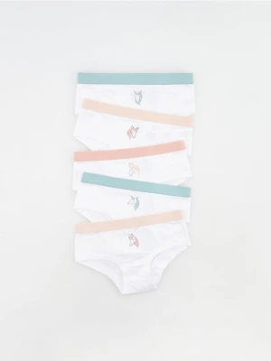 Reserved - Bawełniane majtki 5 pack - biały