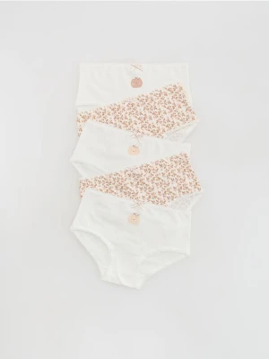 Reserved - Bawełniane majtki 5 pack - złamana biel
