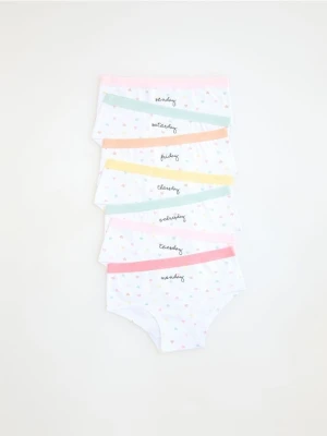 Reserved - Bawełniane majtki 7 pack - wielobarwny