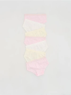 Reserved - Bawełniane majtki 7 pack - wielobarwny