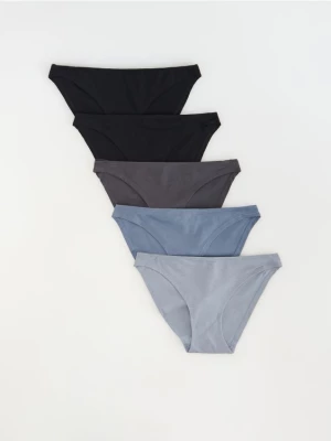 Reserved - Bawełniane majtki bikini 5 pack - czarny