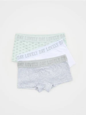 Reserved - Bawełniane majtki bokserki 3 pack - biały