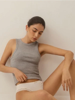 Reserved - Bawełniane majtki figi 3 pack - szary