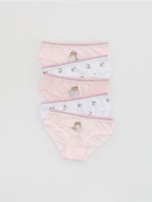Reserved - Bawełniane majtki Pusheen 5 pack - wielobarwny