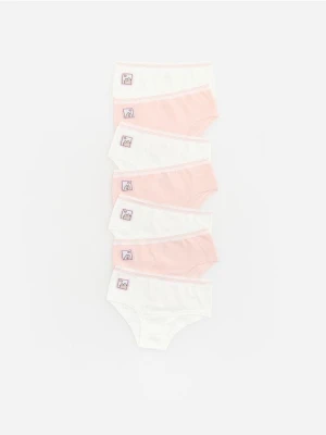 Reserved - Bawełniane majtki Pusheen 7 pack - złamana biel