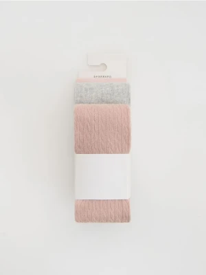 Reserved - Bawełniane rajstopy 3 pack - wielobarwny