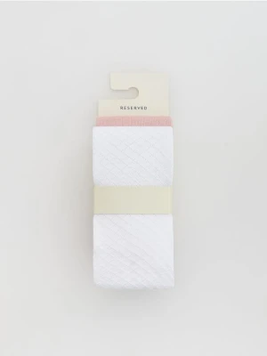 Reserved - Bawełniane rajstopy we wzory 2 pack - wielobarwny