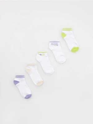 Reserved - Bawełniane skarpetki 5 pack - biały