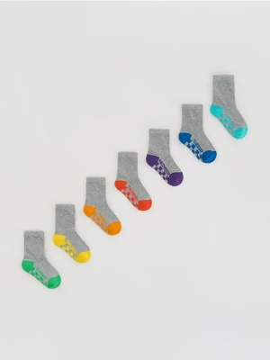 Reserved - Bawełniane skarpety 7 pack - ciemnoszary