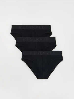 Zdjęcie produktu Reserved - Bawełniane slipy 3 pack - czarny