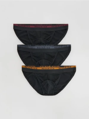 Reserved - Bawełniane slipy 3 pack - czarny
