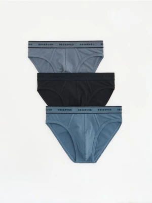 Reserved - Bawełniane slipy 3 pack - granatowy