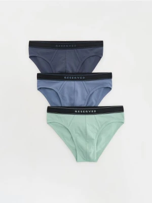 Reserved - Bawełniane slipy 3 pack - jasnozielony