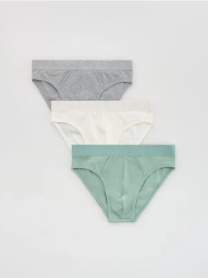 Reserved - Bawełniane slipy 3 pack - jasnozielony